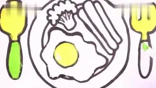 装鸡蛋的盘子简笔画