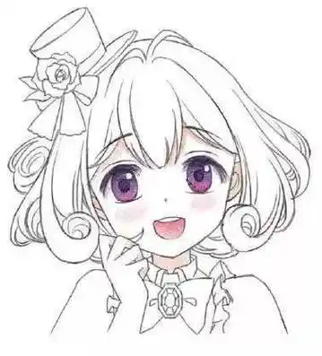 动漫简笔画卡通漫画手绘头像线稿818_546