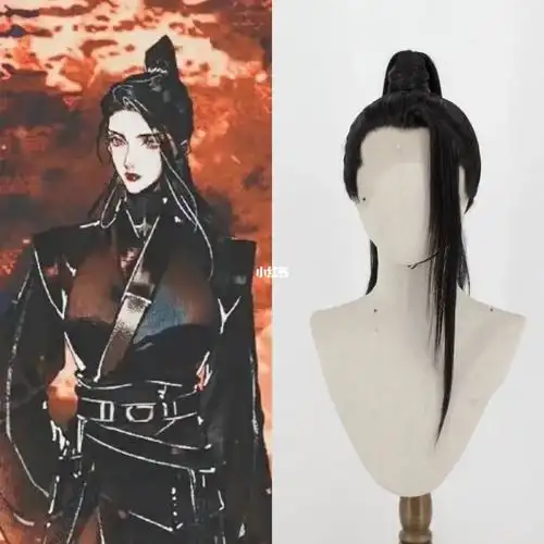 天官赐福黑水沉舟贺玄cos手勾假发