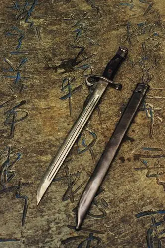 三八大杆军刺与m1军刺刀身对比2.刃14.