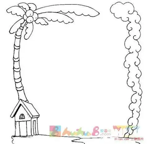画画边框简笔画