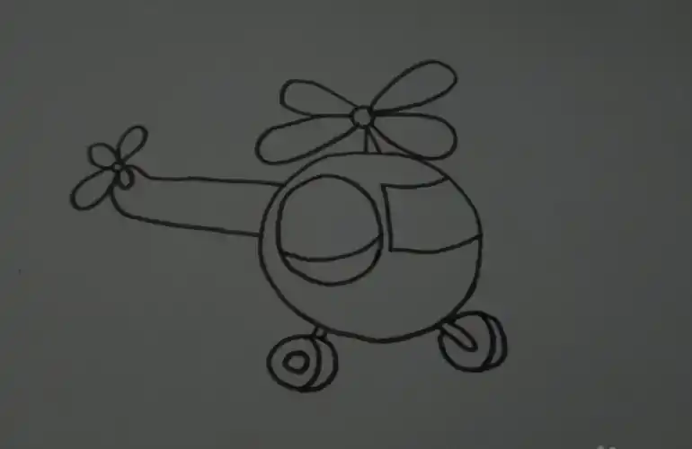 东城名苑幼儿园打卡任务【简笔画★小飞机】