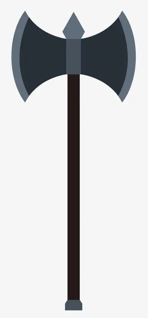 矢量武器冷兵器斧头mbe风格素材