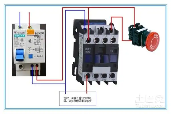 sp一11交流接触器,两根接法_百度知道