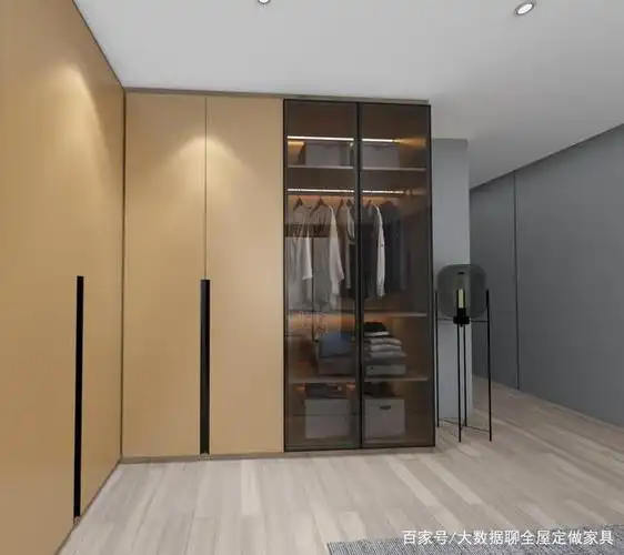 莫兰迪色系之太妃糖颜色的整体衣柜定制,你喜欢吗