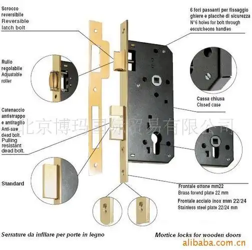 供应锌合金门锁_分体锁_卧室门锁_房门锁