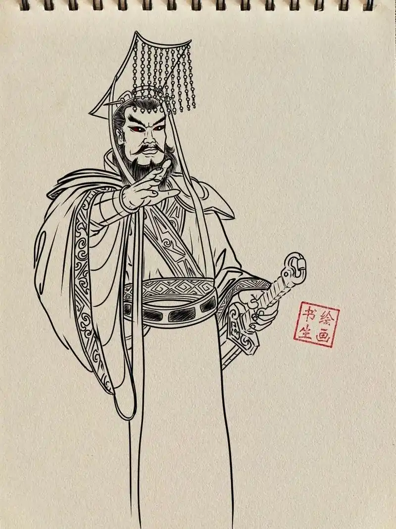 秦始皇详细教程#绘画过程图