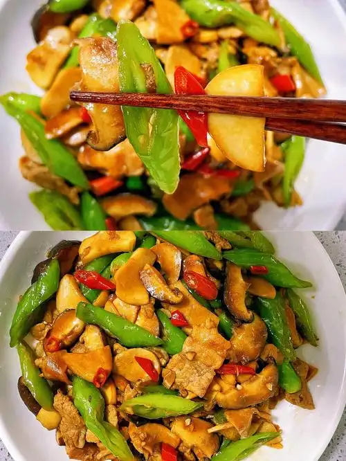 大学最爱的双菇肉片盖浇饭被我做出来啦60