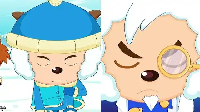 看看喜羊羊和智羊羊的动作,不愧是父子呀,#喜羊羊