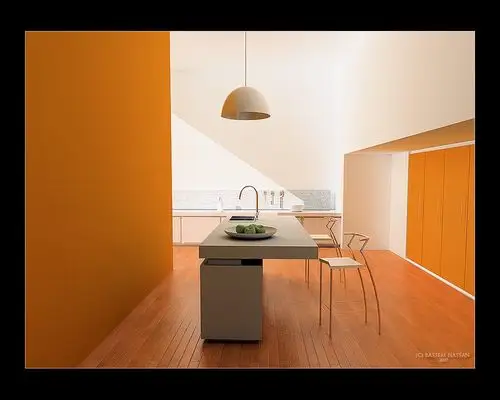 国外橙色系厨房设计欣赏(2)