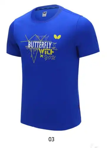 蝴蝶butterfly乒乓球服运动服男女训练服休闲短袖上衣运动包邮