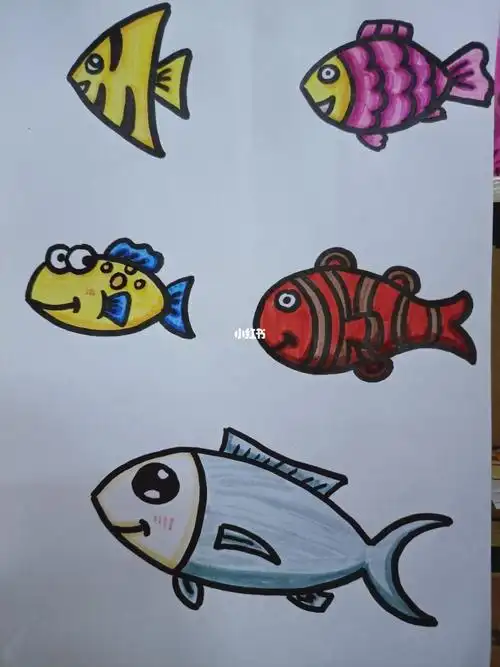 儿童画鱼