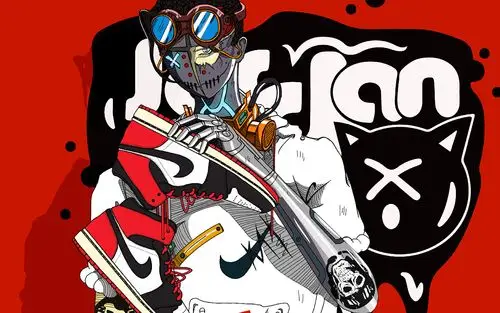 aj人物插画涂鸦