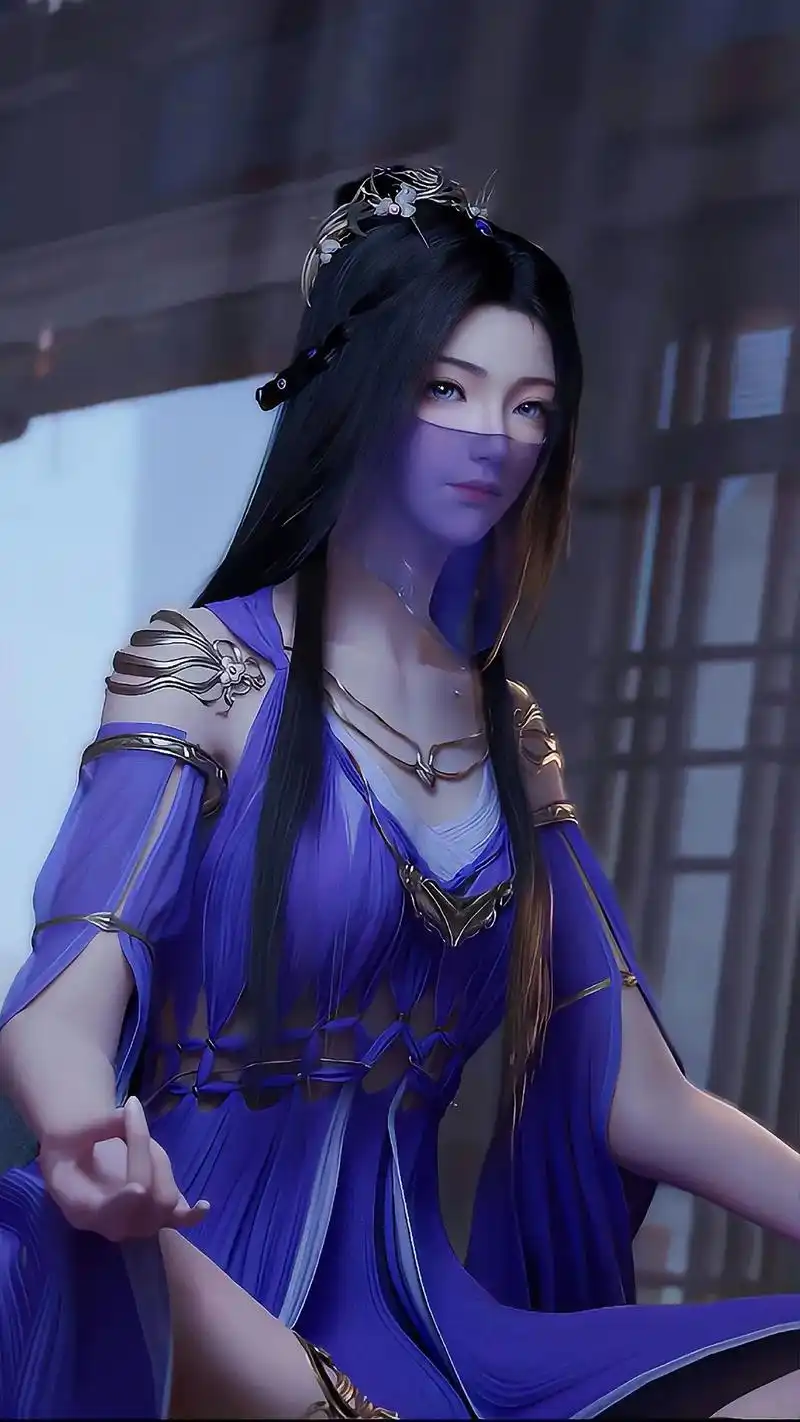 创作灵感 国漫女神紫灵仙子a高清手机壁纸:上一世里