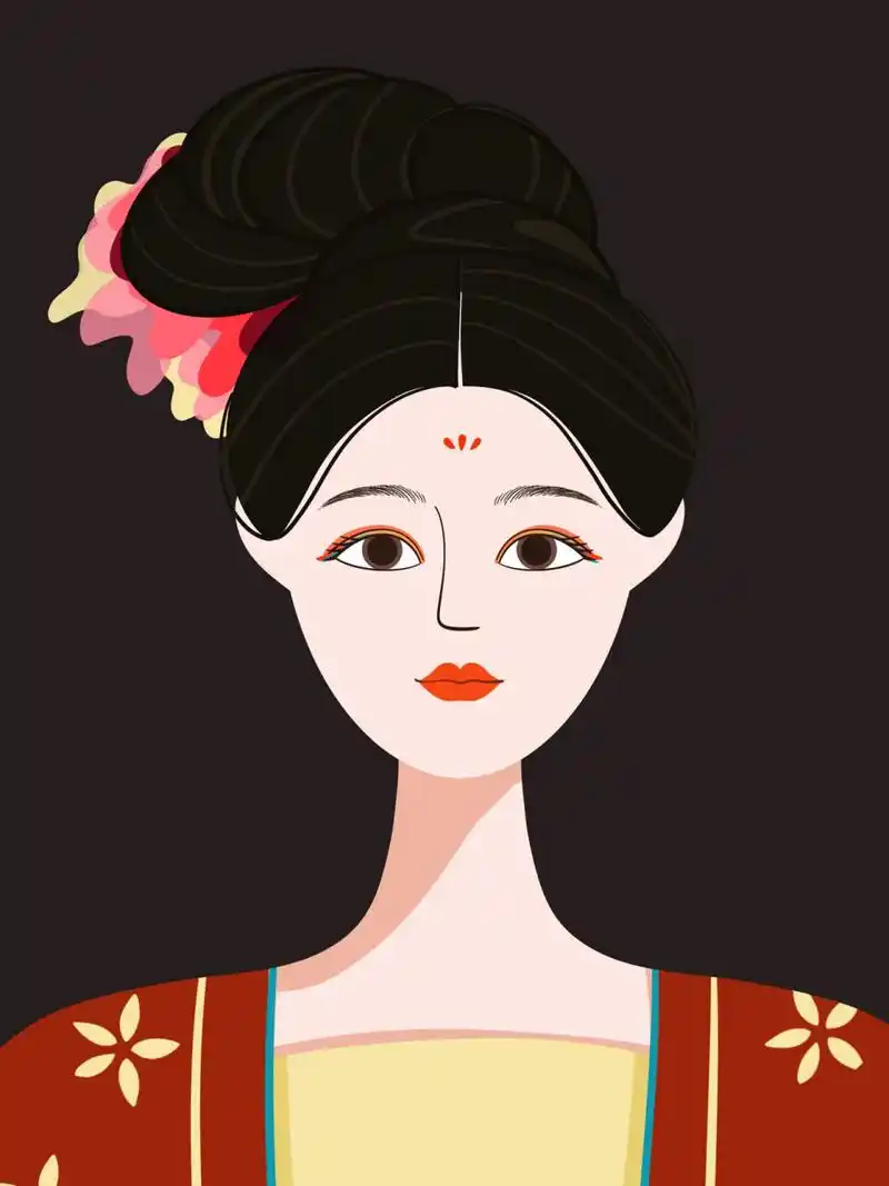 【1/56民族】民族风汉族新手自学插画教程篇 开始画56民族系列 第一张