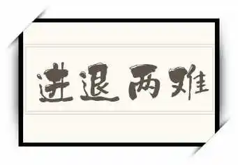 《进退两难》拼音/读音/英文/繁体