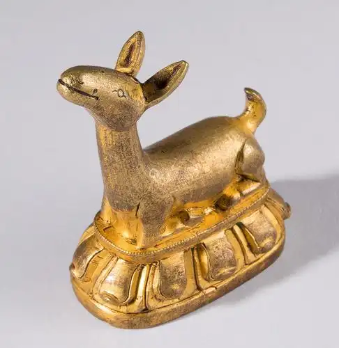 明 鎏金天禄-艺狐在线