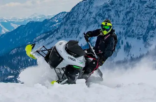 first-of-its-kind electric snowmobile attracting plenty of