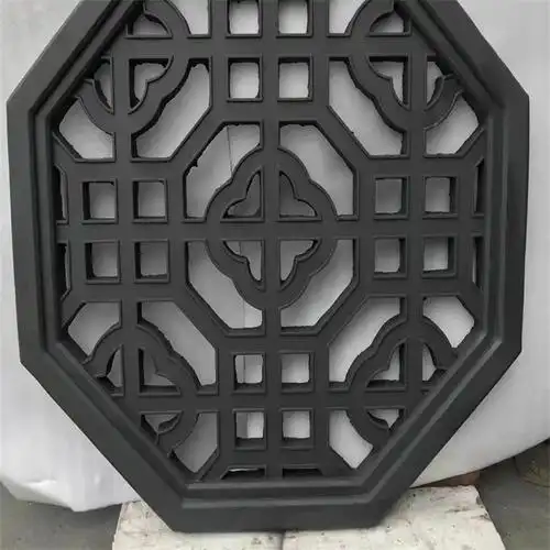 华美鑫泽雕花窗花 中式花窗 经久耐用 水泥窗花支持