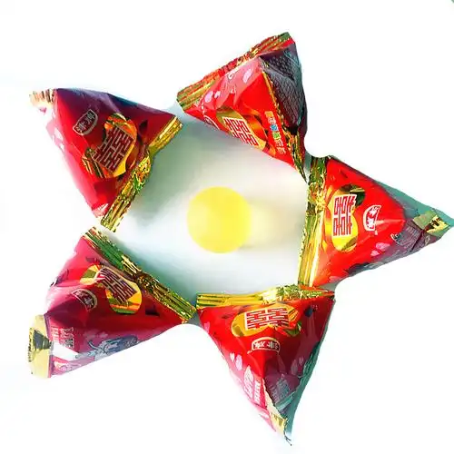 包邮三角包水果味软糖粽子包软糖5斤散装糖果结婚喜糖170个左右