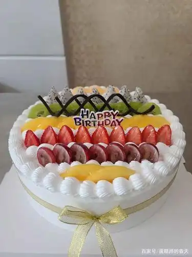 简单精美的水果蛋糕