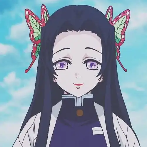 动漫头像 鬼灭之刃 蝴蝶香奈惠 滤镜 ins系 仙气