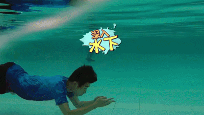 真心英雄游泳可爱陈学冬张杰水下gif动图_动态图_表情包下载_soogif