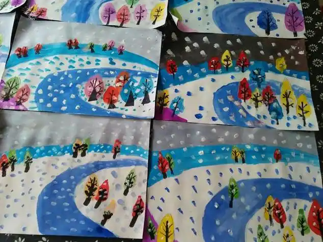 下雪了怎么画下雪了怎么画图