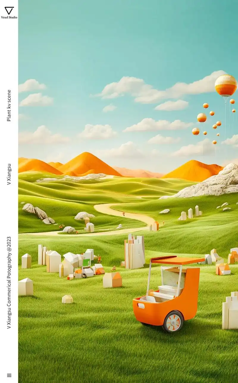 ai绿色植物海报电商场景~.prompt: commerc - 抖音