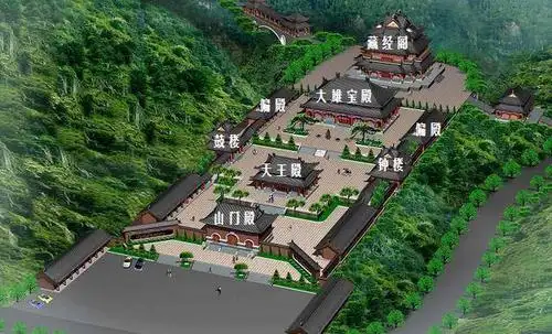 晨钟暮鼓,中国佛教寺庙的一般建筑布局