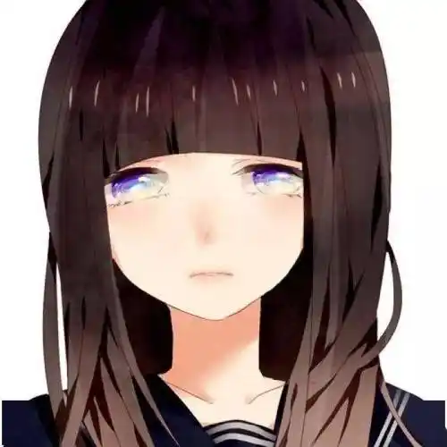 卡通头像流泪悲伤个性卡通女生头像