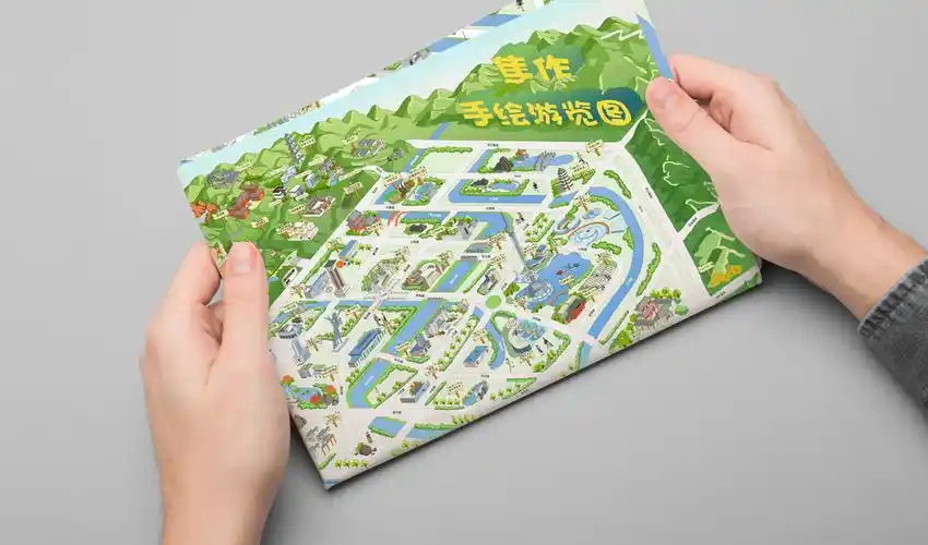 焦作手绘游览图