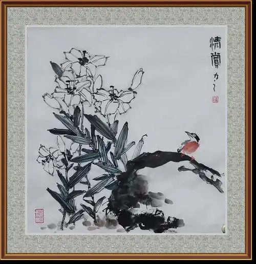 花鸟画课堂—写意百合