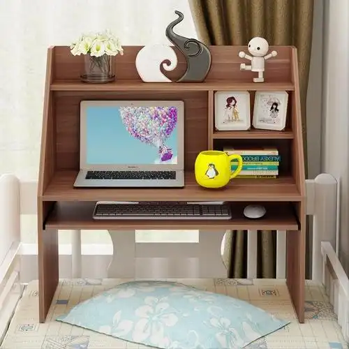 55*34*37cm 暖白色 小桌子简易电脑桌子宿舍神器床上书桌出租屋家用