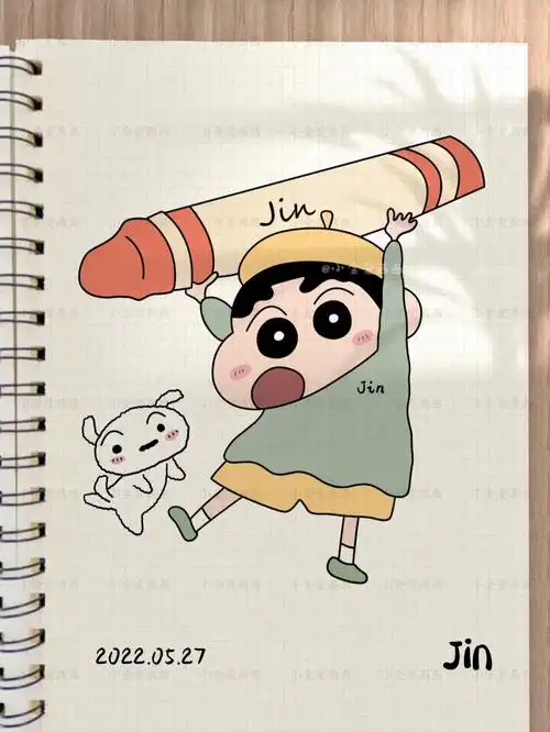 蜡笔小新简笔画教程