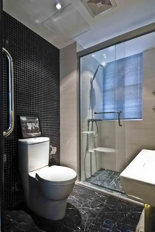 淋浴房椅凳大户型卫生间装修效果图