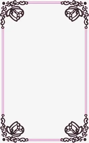 竖条边框_花朵边框免费下载_高清png图片-90设计网