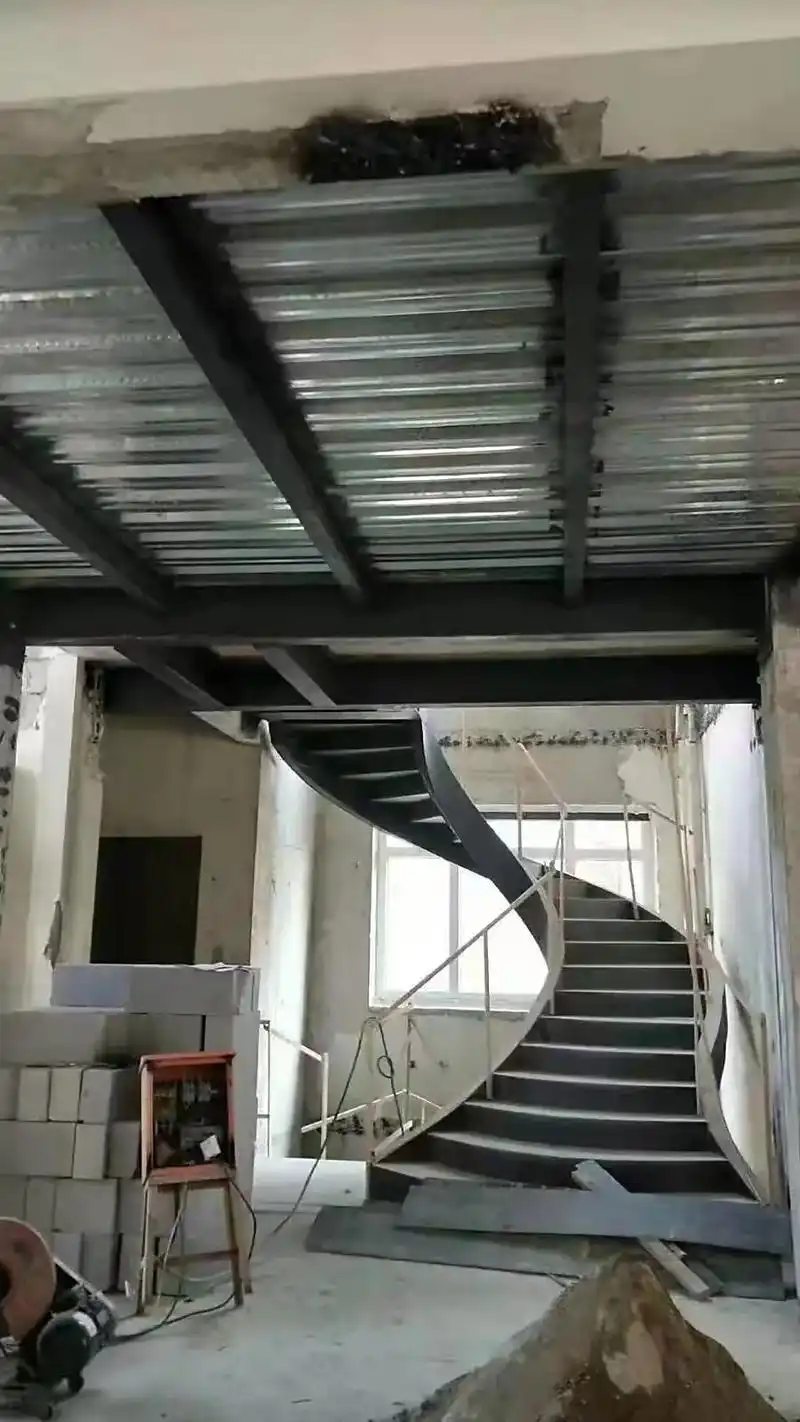 天津钢结构楼梯 钢梯 阁楼 厂家定做.钢结构楼梯工程的制作加 - 抖音