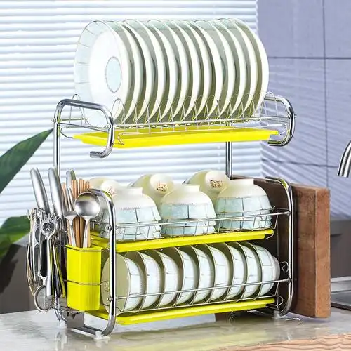 厨房用品置物架碗碟收纳架碗筷沥水架储物架米魁洗碗池放碗架刀架家用