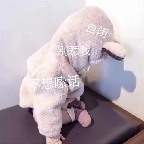 自闭 别惹我 不想嗦话(说话)表情包 - 表情图