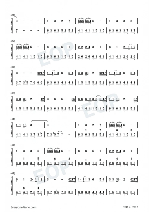 和光同尘钢琴数字简谱你看那盛放的花儿来自期盼的种子大江大河2主题