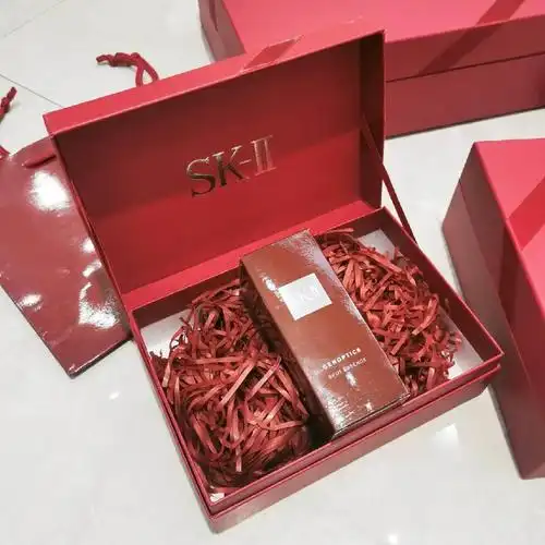skii大红瓶精华_专柜正品skii空礼盒空礼袋礼品包装现货秒发精华水小
