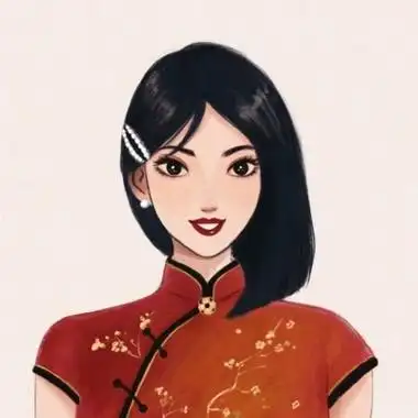 高清手绘迪士尼公主民国复古风头像图片唯美民国旗袍头像