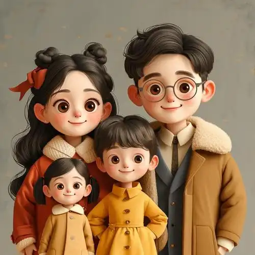 亲子头像|2024一家四口姐妹「合集1」