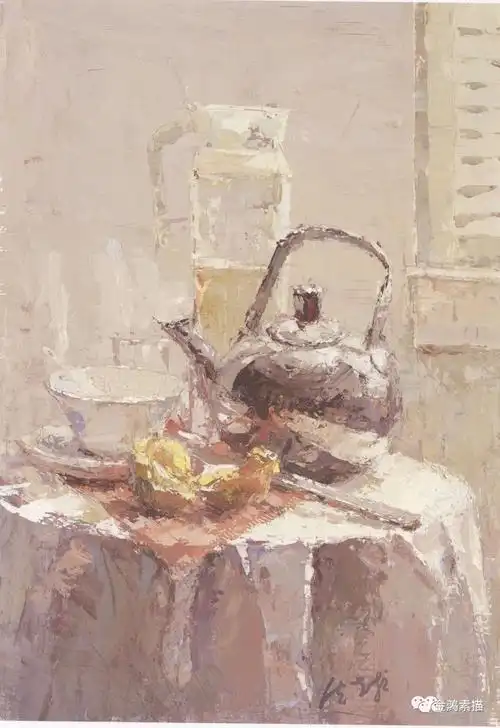 色彩静物之高级灰 | 水粉_金鸿素描_零二七艺考