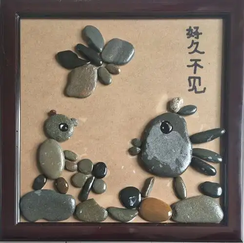 精美的石头会唱歌!(二,石头贴画)