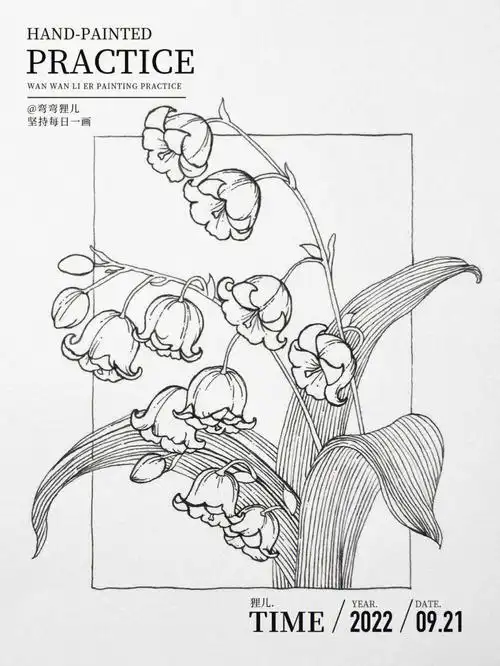 [星r]这个铃兰的花型对新手不太友好看似简单但是很难勾勒出形状[星r]