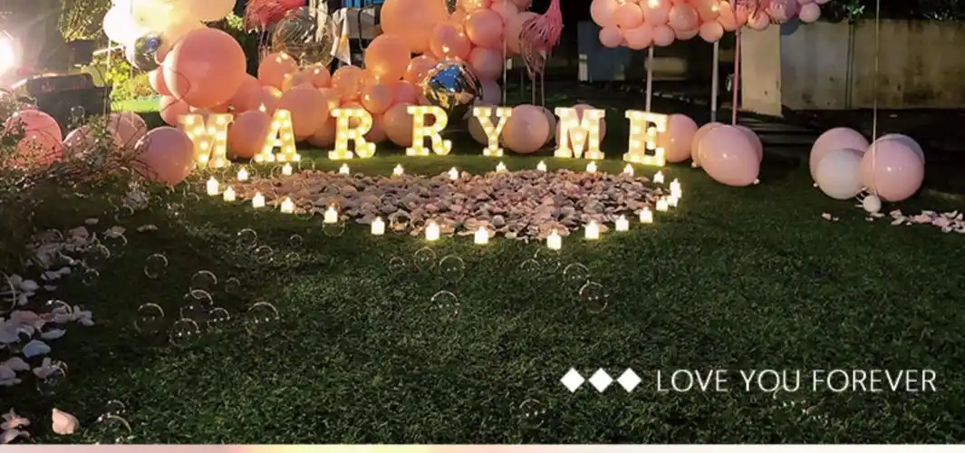 求婚室内布置室外户外惊喜表白套餐浪漫场景用品生日创意气球装饰佳人