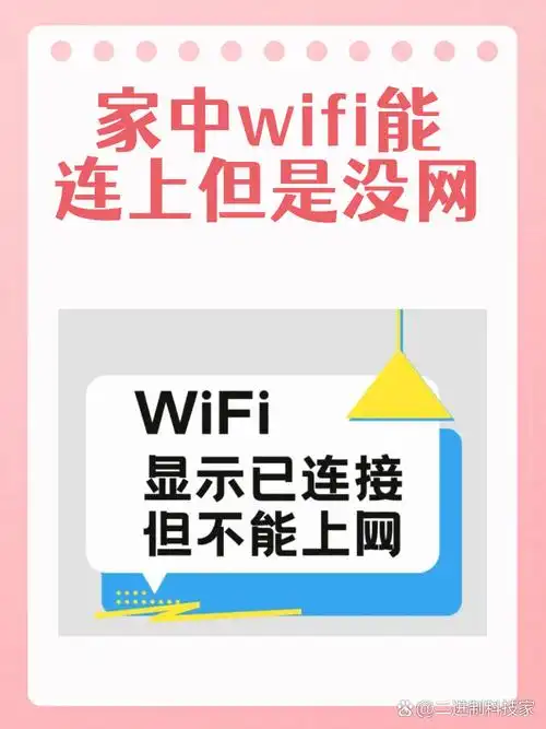 家中wifi能连上但是没网
