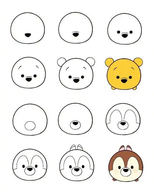 嗷嗷嗷可可爱爱的一组萌物简笔画手把手教你